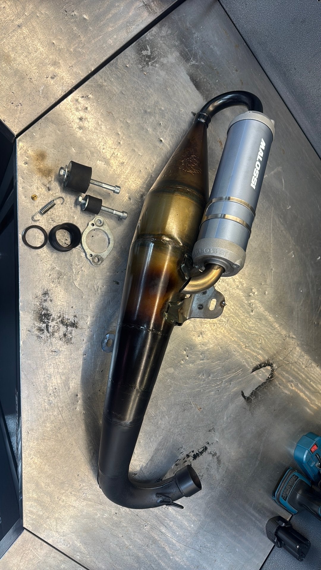 Malossi 180cc uitlaat. Runner/Dragster/Skipper, ., Ophalen of Verzenden, Zo goed als nieuw, .