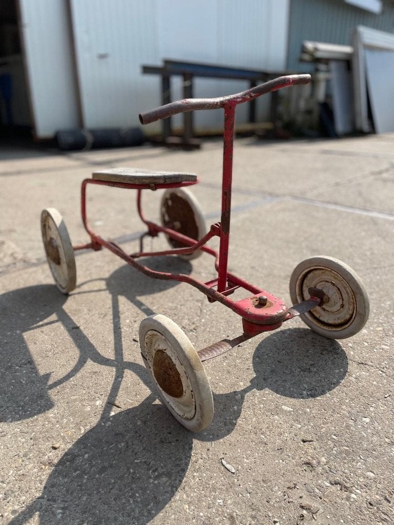 65 - Kinderfietsje retro, oude tijden, decoratie, Antiek en Kunst, Ophalen