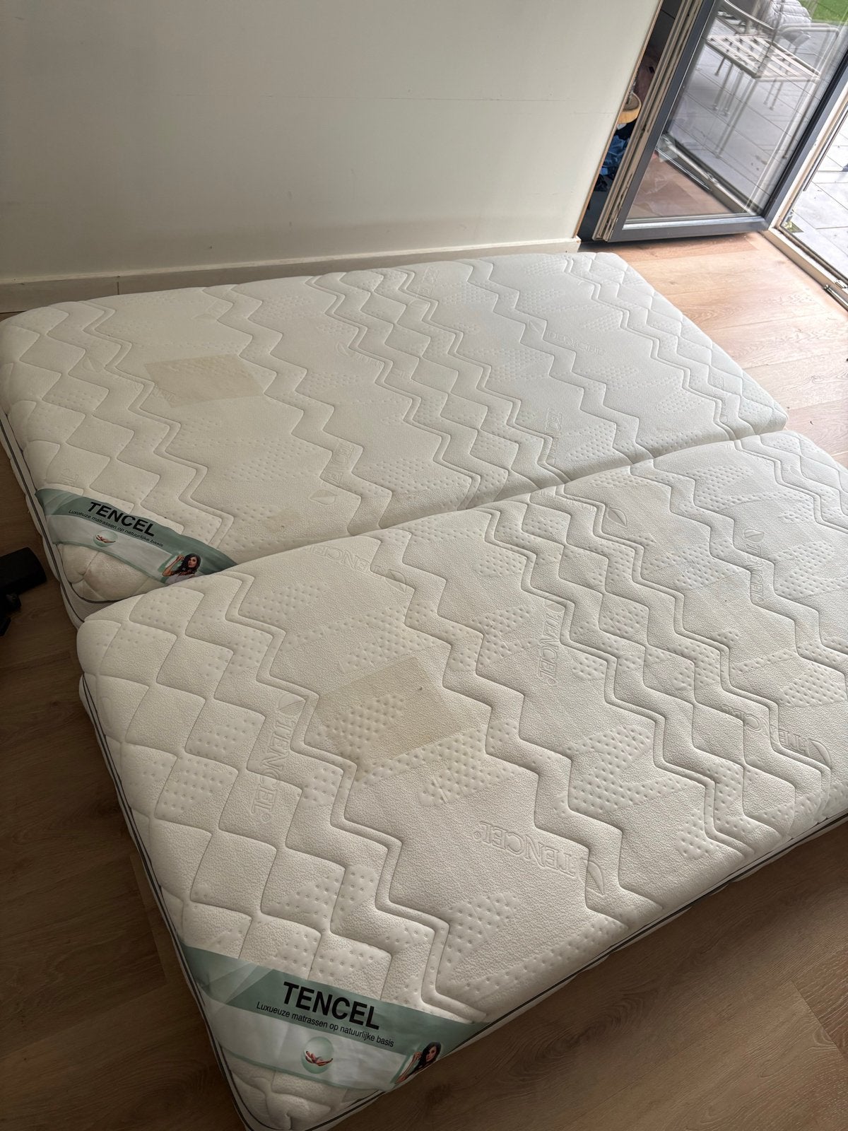 Luxe Matrassen van Tencel 2 stuks, Ophalen, 90 cm, Tweepersoons, Zo goed als nieuw