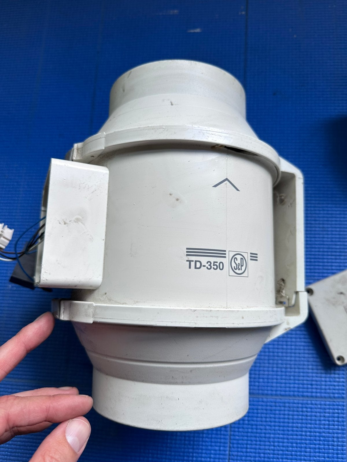 S&P TD-350/125 Buisventilator / Kanaalven (Soler & Palau), Ophalen of Verzenden, Gebruikt, Ventilator en Afzuiger