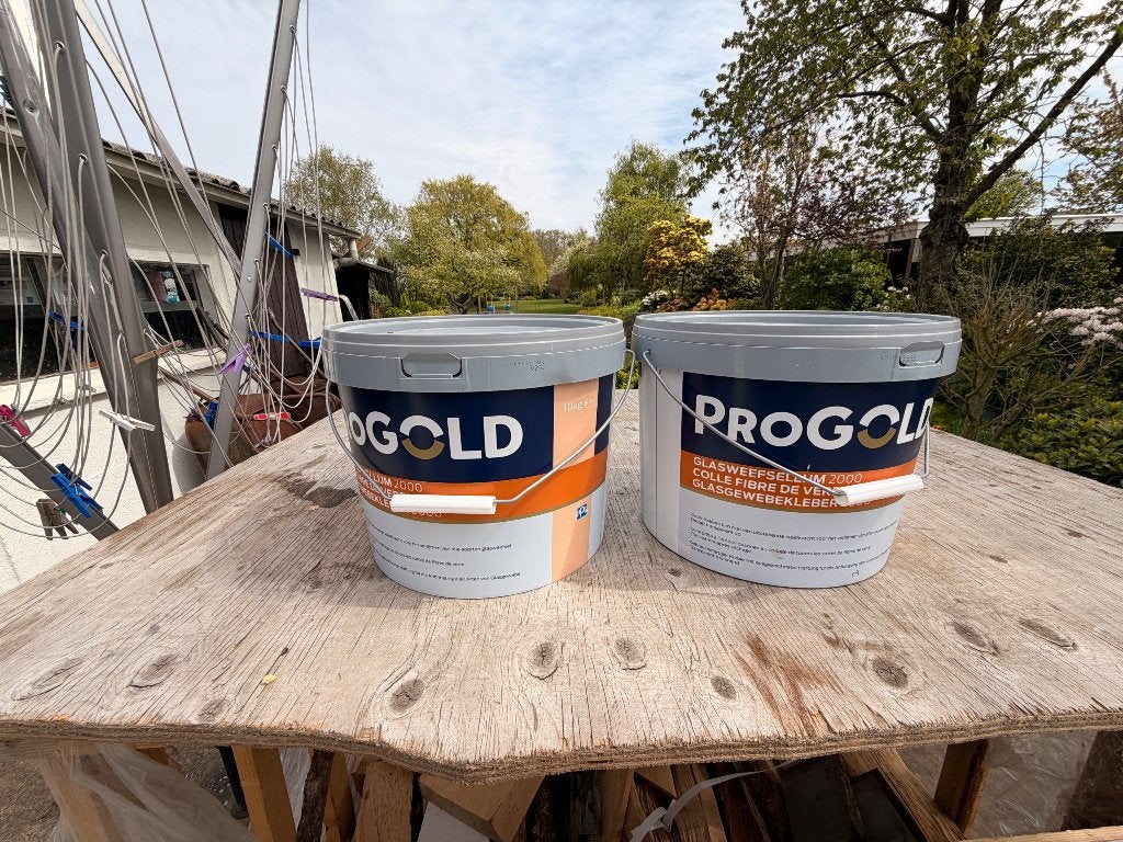 GlasweefselLijm Progold 2000, 10 tot 15 liter, Ophalen, Nieuw, Wit