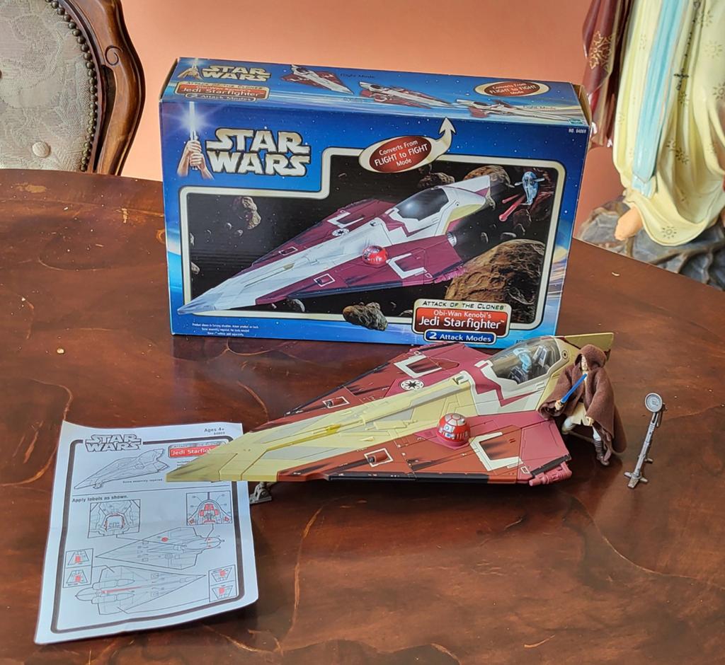 Obi-wan jedi starfighter, Ophalen of Verzenden, Zo goed als nieuw, Actiefiguurtje