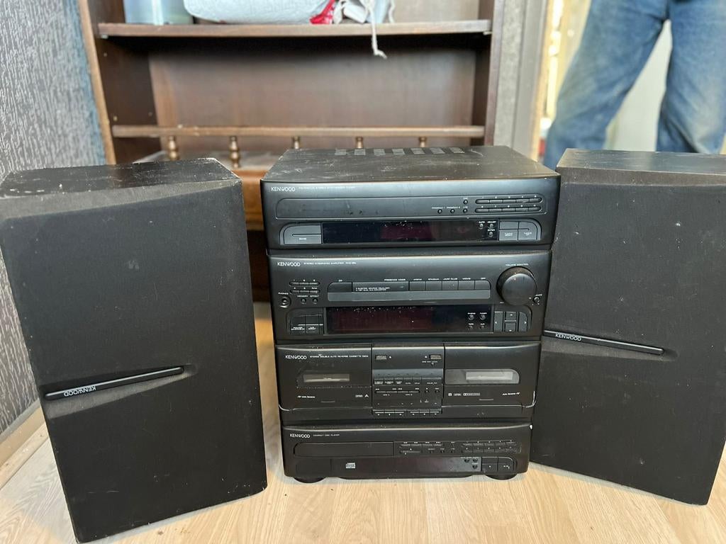 Kenwood Stereo Set met Speakers, Gebruikt, Losse componenten, Tuner of Radio, Ophalen