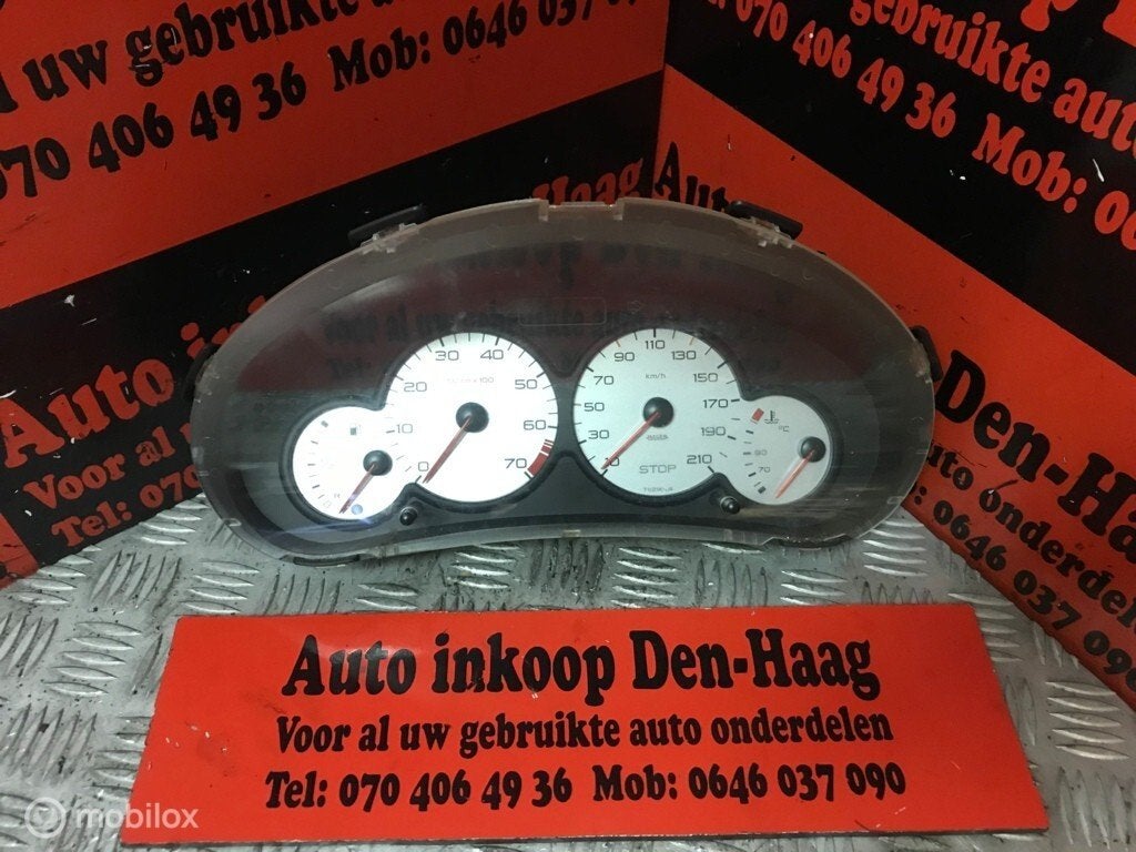 Peugeot 206 ('02-'09) 1.4/1.6/2.0 Tellerhuis Km teller, Auto-onderdelen, Gebruikt, Ophalen of Verzenden, Peugeot, Peugeot