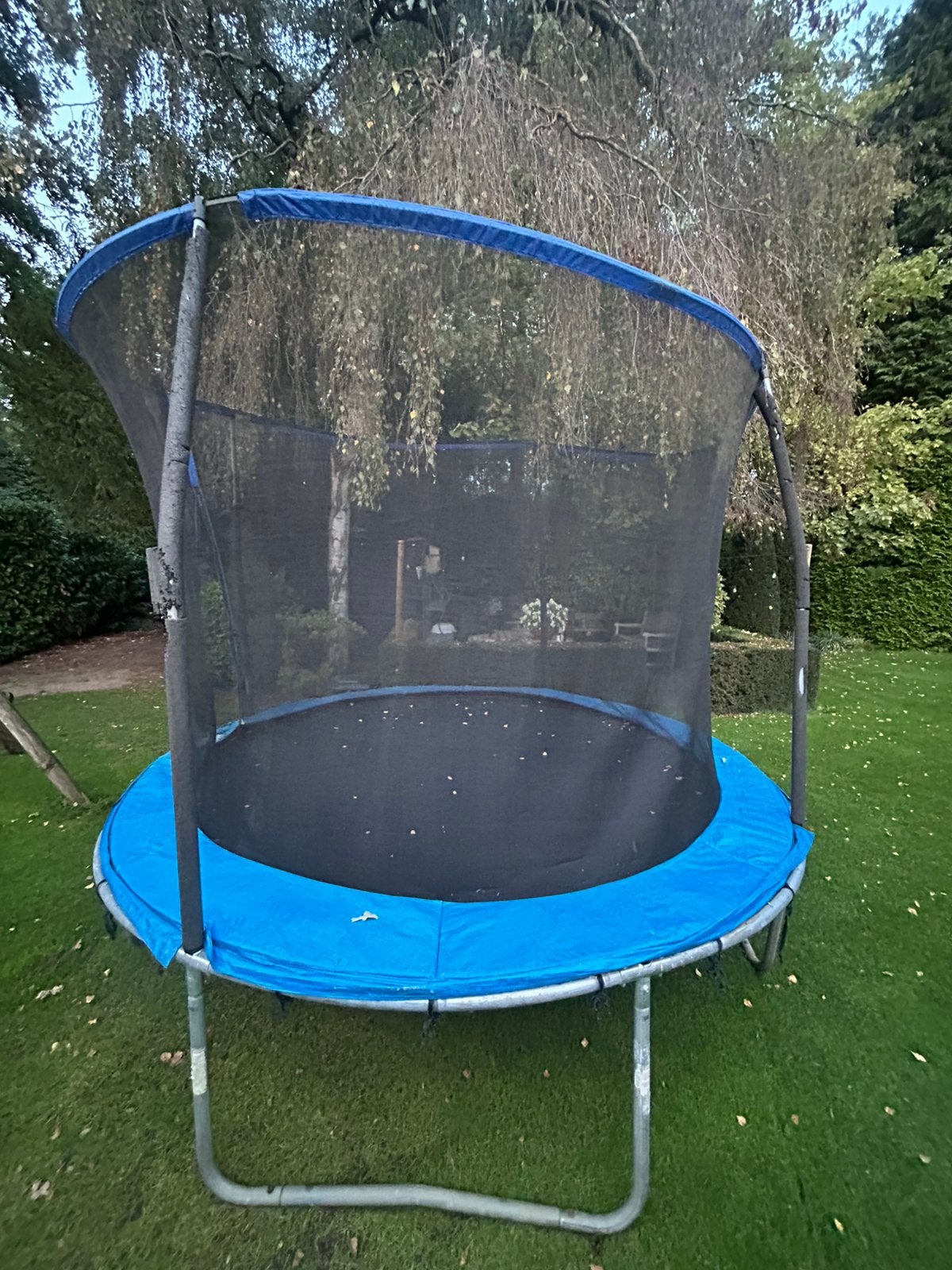 Salta trampoline met veiligheidsnet en trapetje, Ophalen, Gebruikt