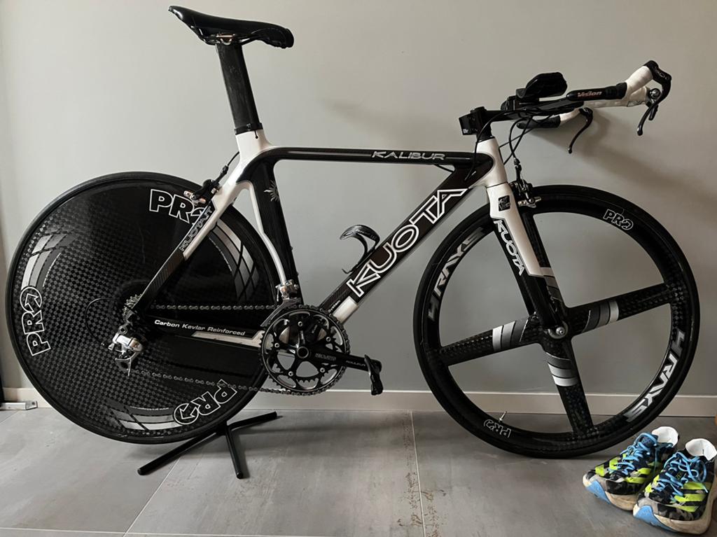 Tijdritfiets KUOTA kalibur, Fietsen en Brommers, 28 inch, Gebruikt, Carbon, 15 tot 20 versnellingen