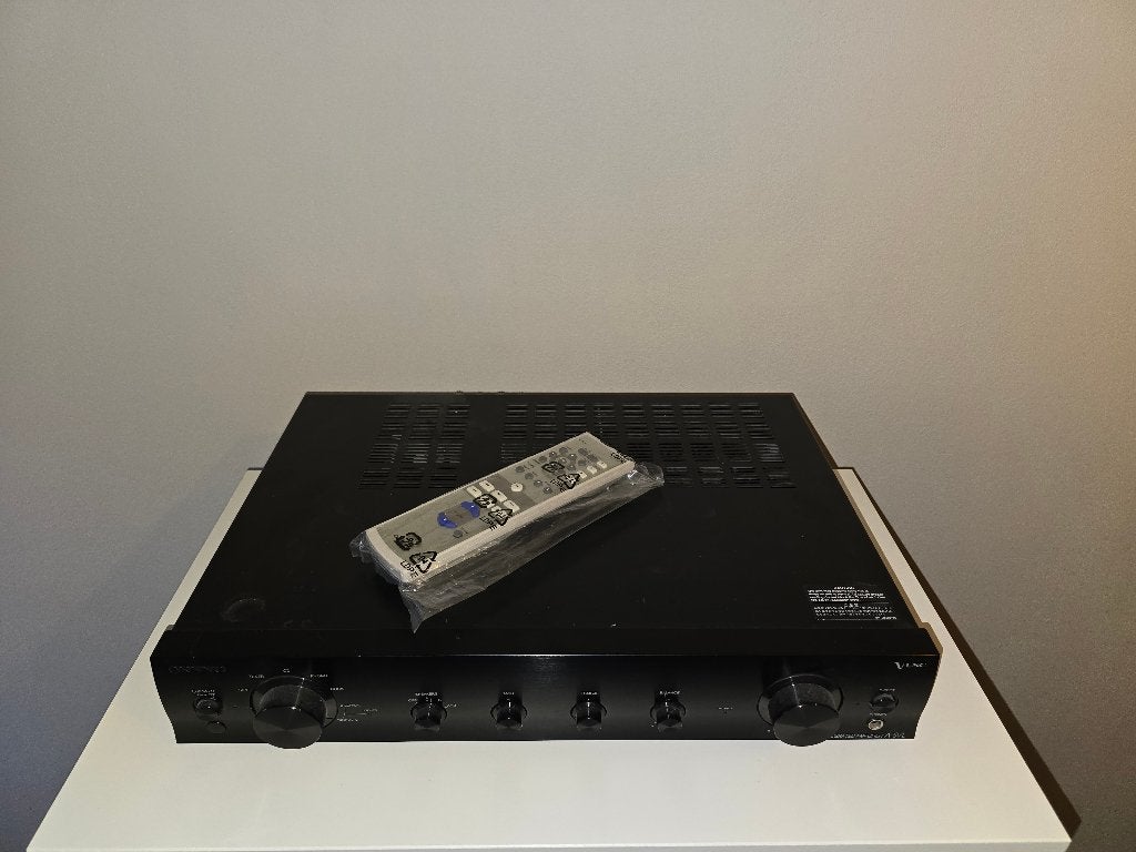 Onkyo A-5VL versterker, Ophalen, Gebruikt, 60 tot 120 watt, Stereo