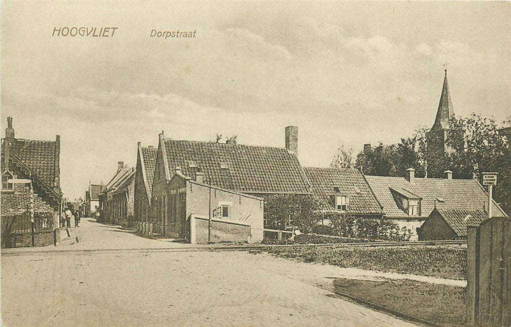 701-362-025 Hoogvliet Dorpstraat, Verzamelen, Verzenden, Voor 1920, Zuid-Holland