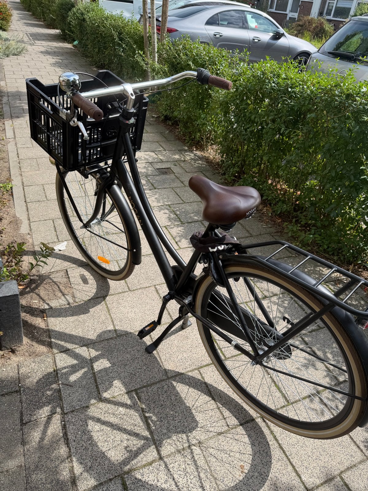 Nogan 28 inch fiets, frame 50 cm, 3 versnellingen, Terugtraprem, Versnellingen, Zo goed als nieuw, 50 tot 53 cm