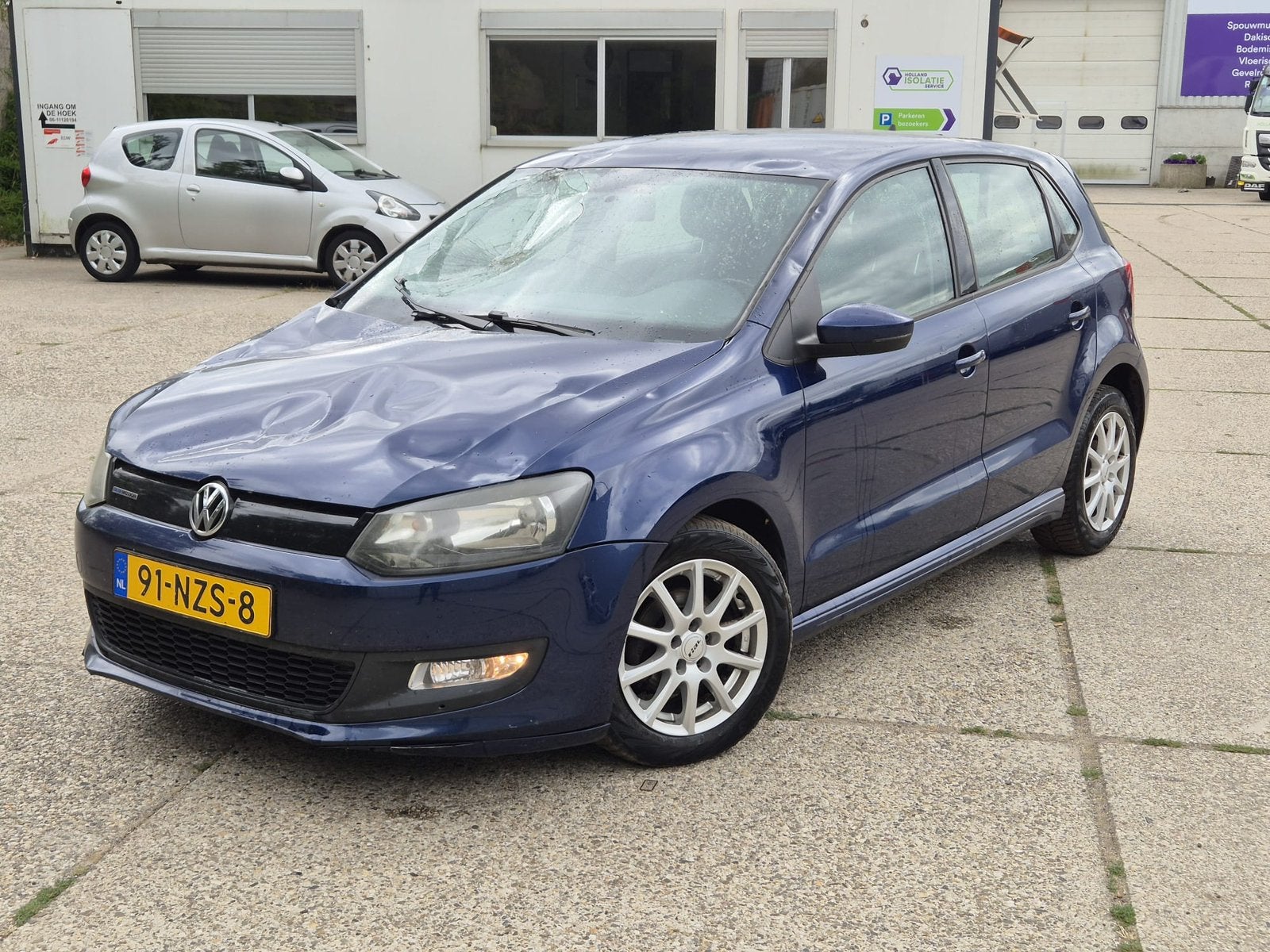 Volkswagen Polo 1.2 TDI 5D 2011 Blauw, Auto's, Voorwielaandrijving, 74 pk, 1199 cc, Origineel Nederlands
