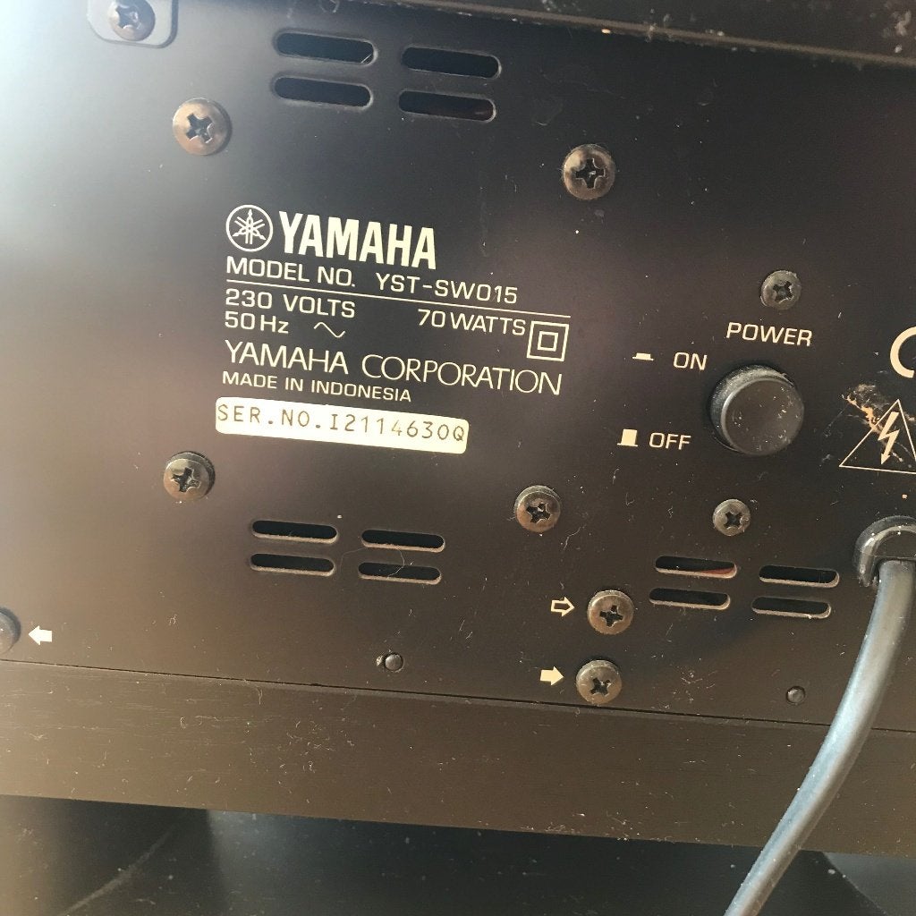 Yamaha YST-SW015 Subwoofer - Krachtige Bass, Gebruikt, Subwoofer, Yamaha, Ophalen of Verzenden