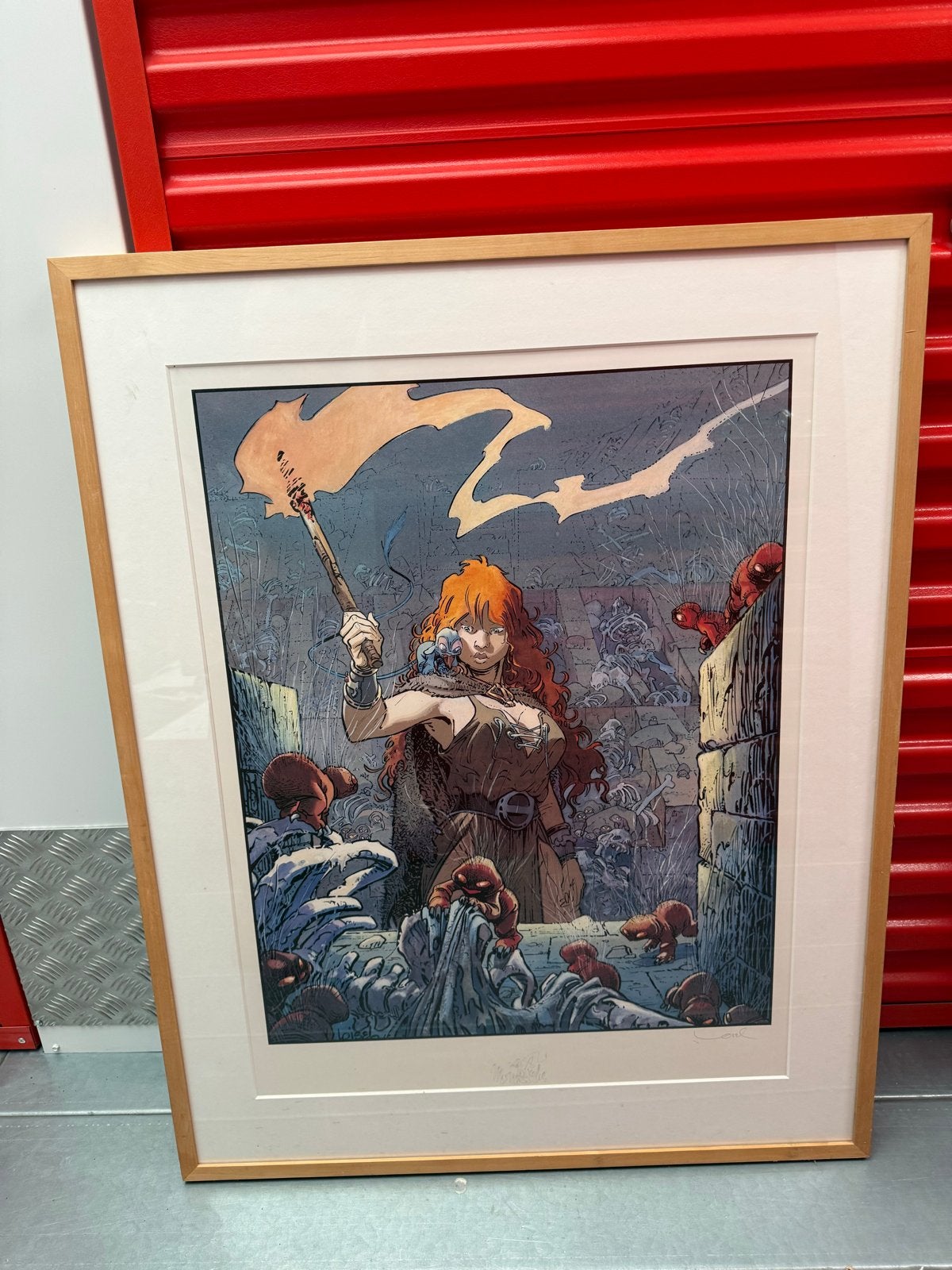 Ingelijste fantasy print van Régis Loisel, Ophalen of Verzenden, Print, Print/reproductie, Ingelijst