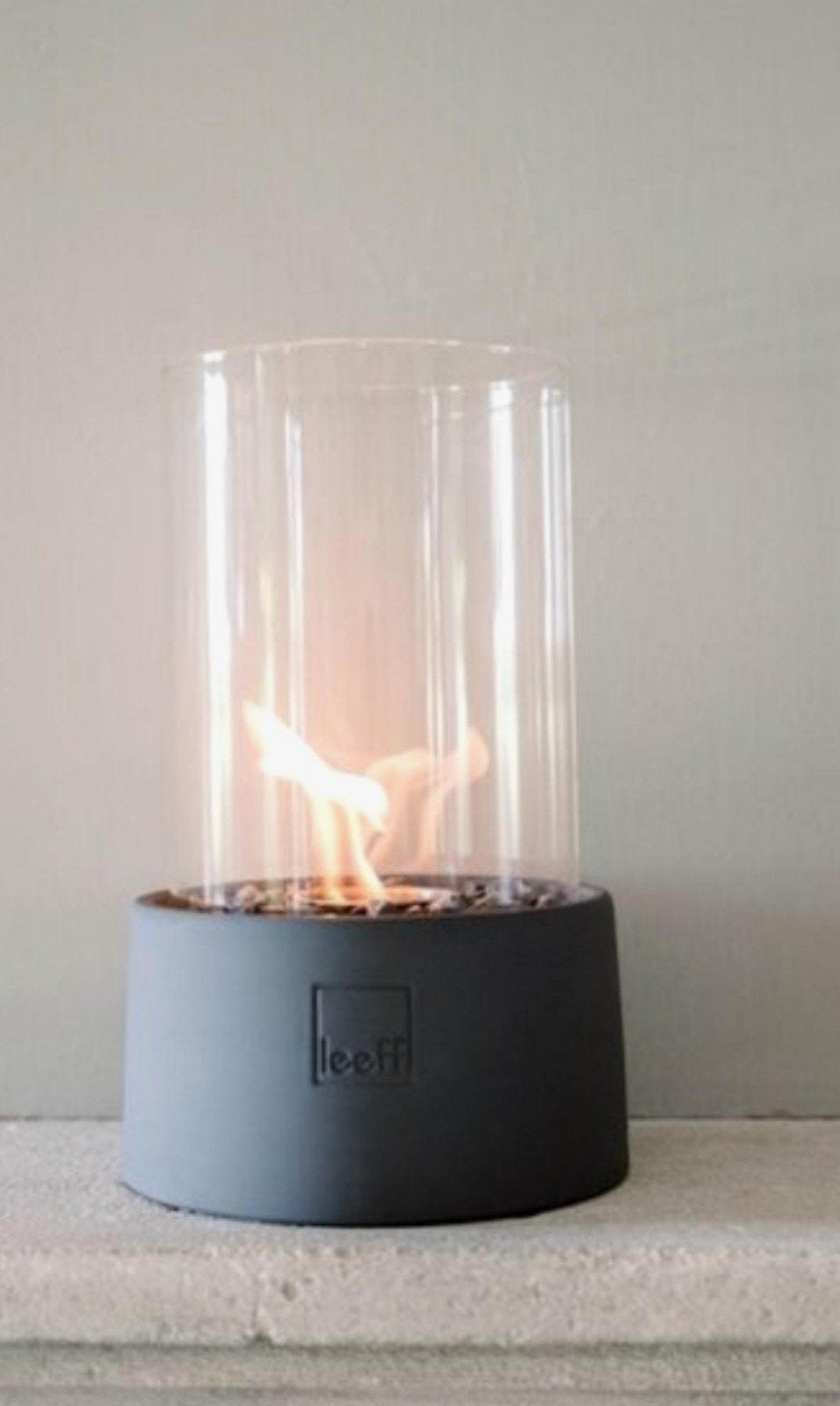 Leeff Stonefire Bio-ethanol Tafelhaard NIEUW, Nieuw, Ophalen of Verzenden, Modern, Grijs