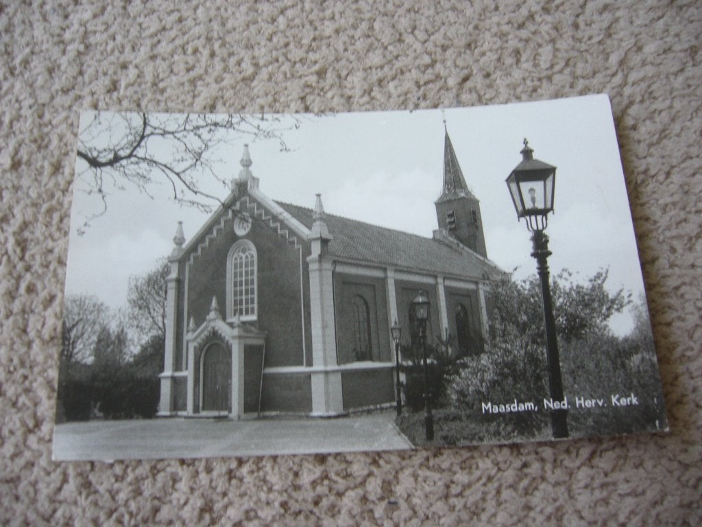 MAASDAM  =  NED HERV KERK, Ophalen of Verzenden, 1940 tot 1960, Ongelopen