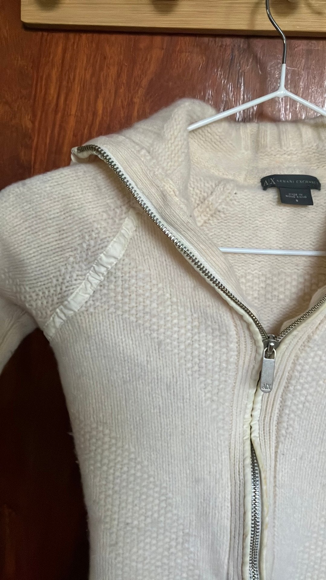 Wollen armani exchange vest xxs, Kleding | Dames, Ophalen, Gedragen, Maat 34 (XS) of kleiner, Wit