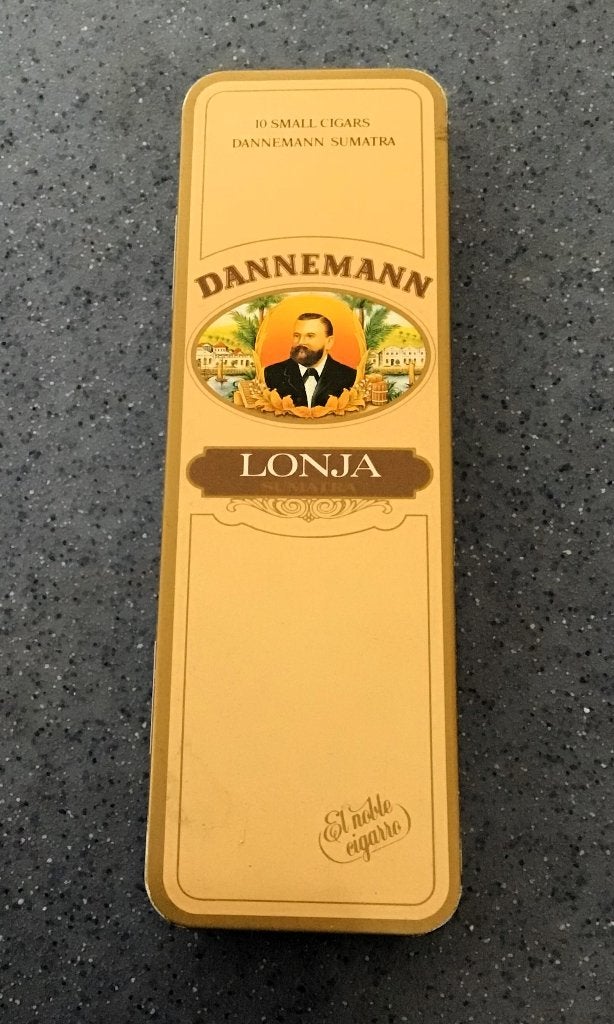 Dannemann Lonja Sumatra sigaren blikje, Verzamelen, Ophalen of Verzenden, Zo goed als nieuw, Overige, Overige merken