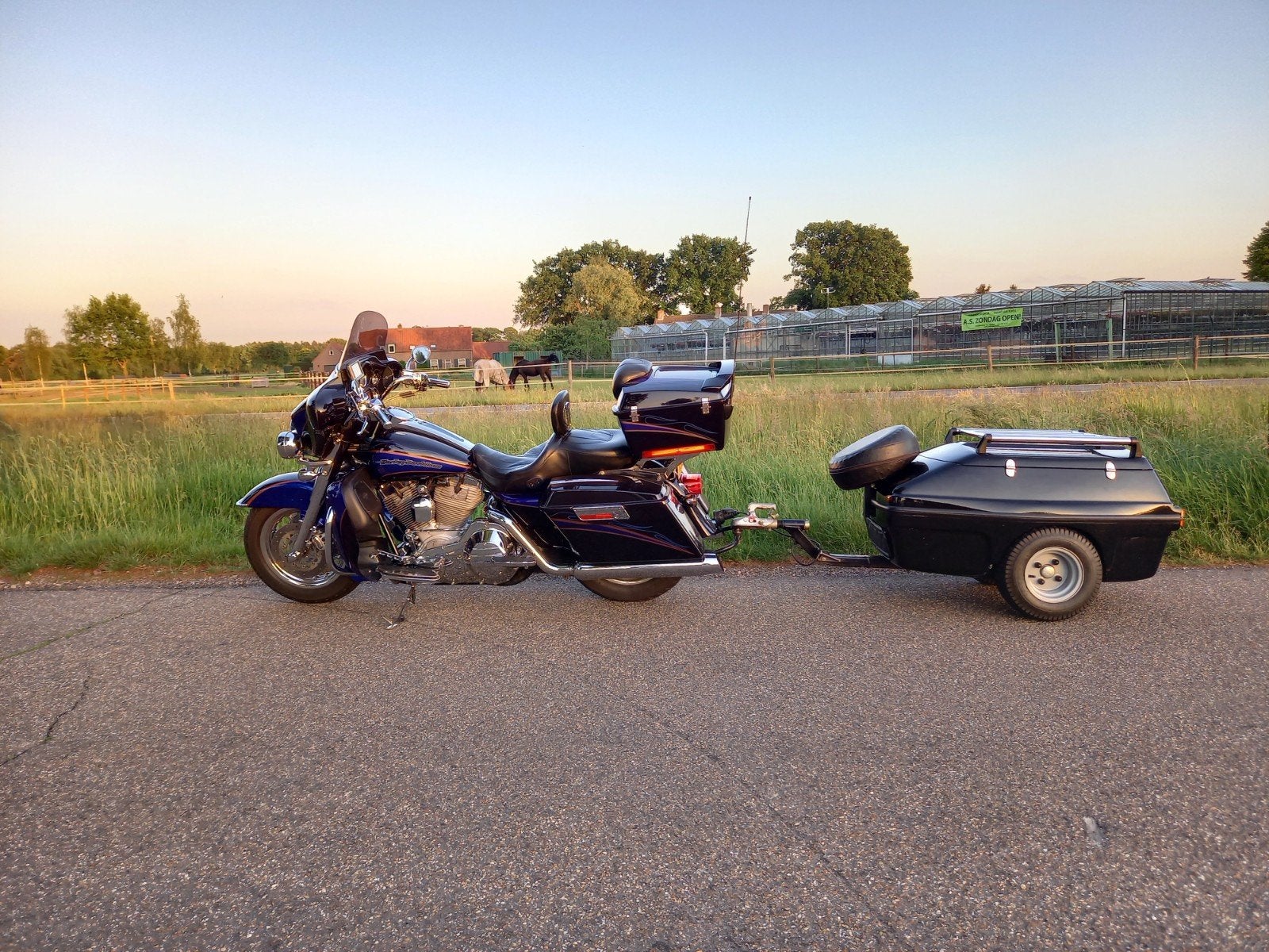 EZS Motor aanhanger met 80kg laadvermogen, Ophalen, Gebruikt