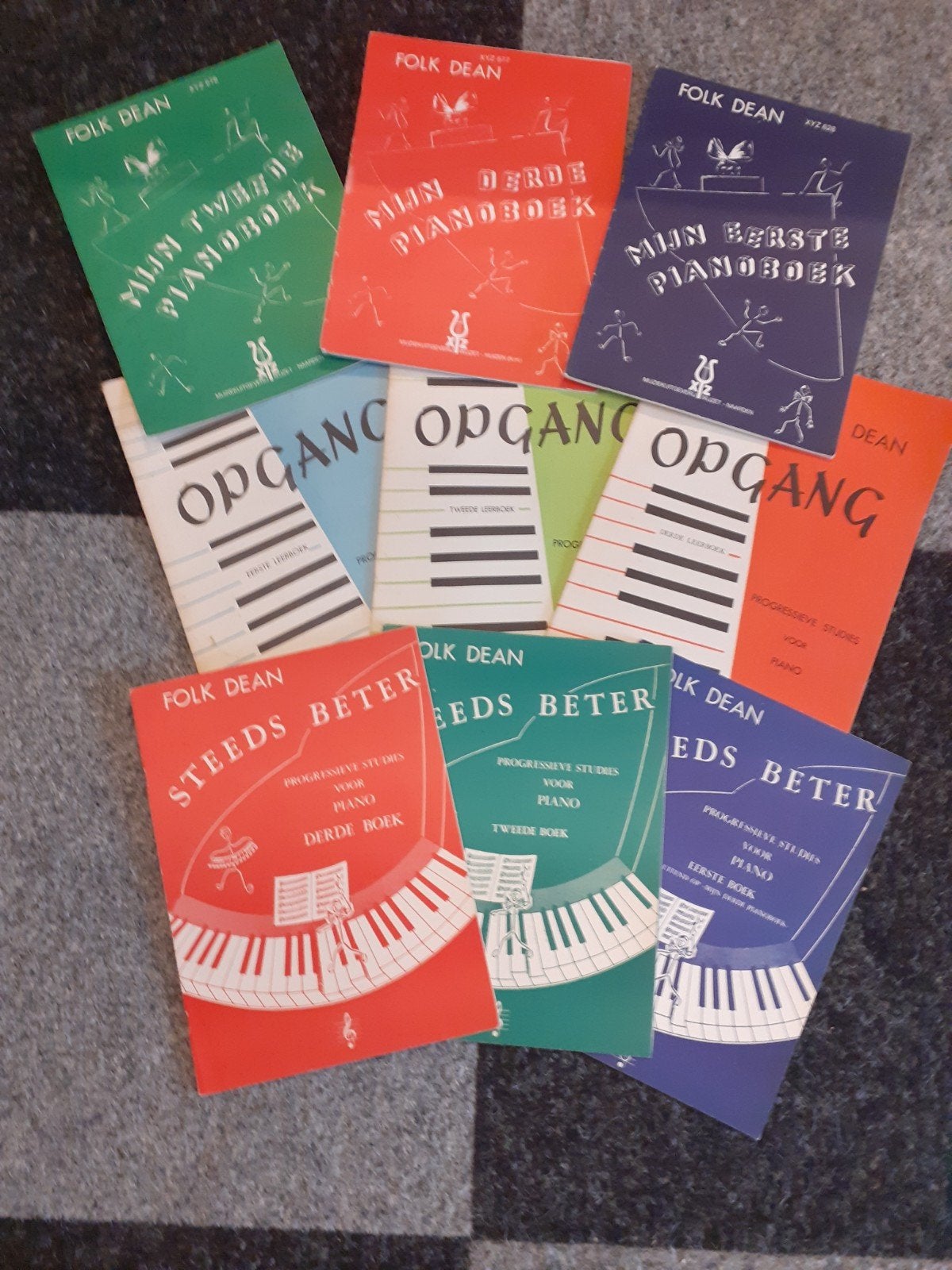 Folk Dean Pianoboeken - Complete Set voor Piano, Gebruikt, Klassiek, Les of Cursus, Ophalen of Verzenden