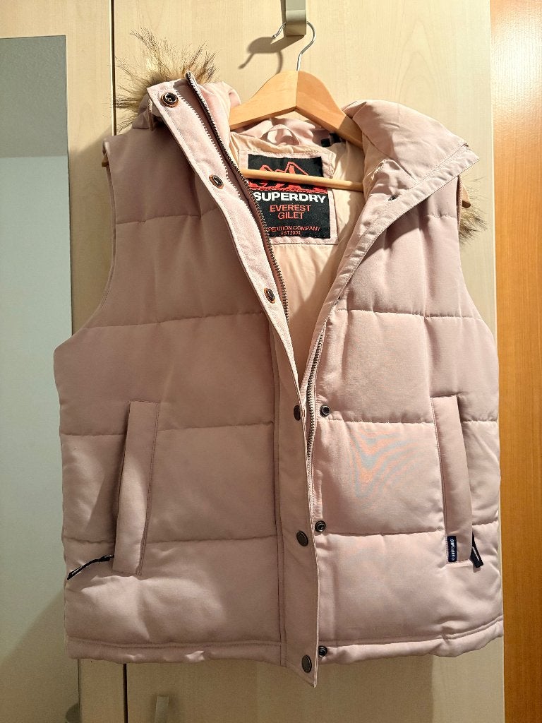 Bodywarmer SuperDry, Kleding | Dames, Bodywarmers, Superdry, Maat 42/44 (L), Ophalen of Verzenden, Roze