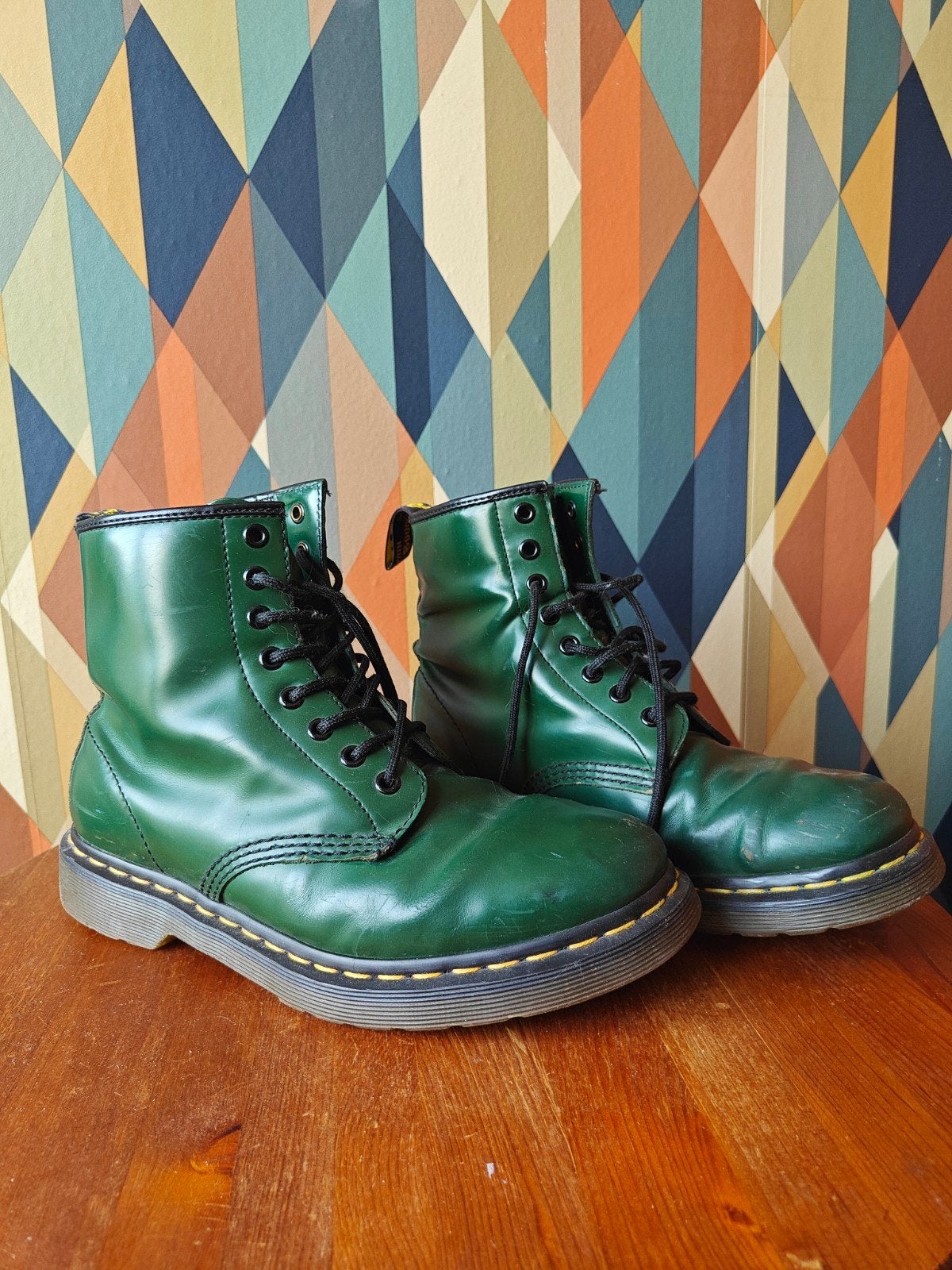 Dr. Martens groene laarzen maat 39, Lage of Enkellaarzen, Ophalen of Verzenden, Dr. Martens, Gedragen