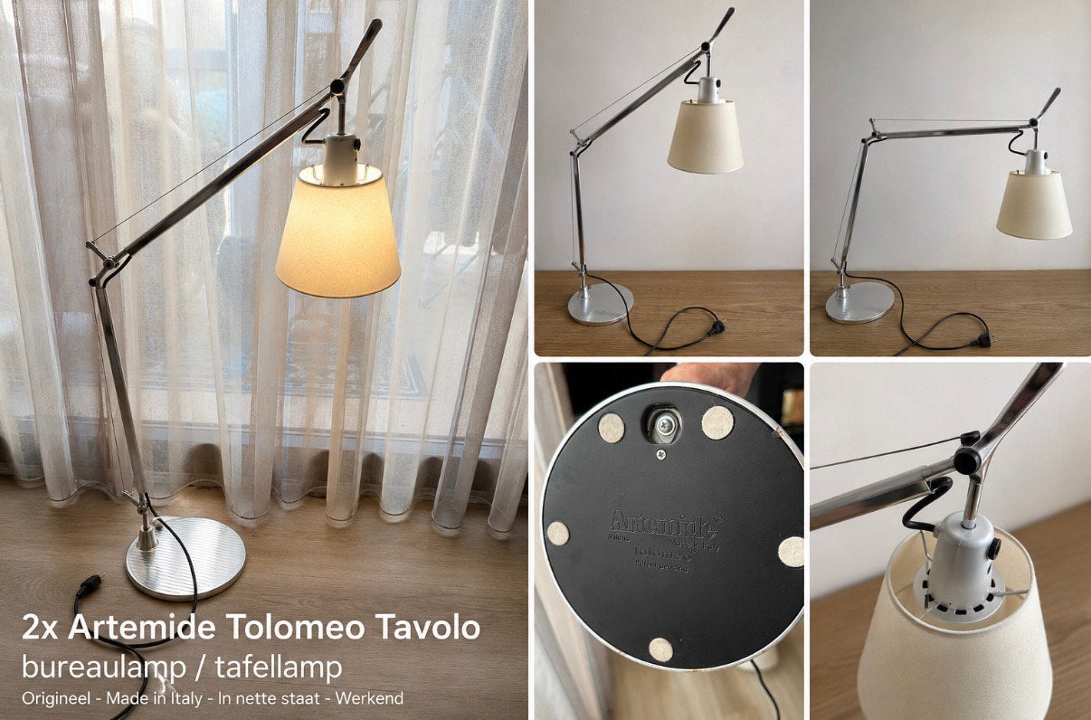 ArtimideTolomeo design lampen ( 2 stuks), Ophalen, Zo goed als nieuw, Italiaans design, Minder dan 100 cm