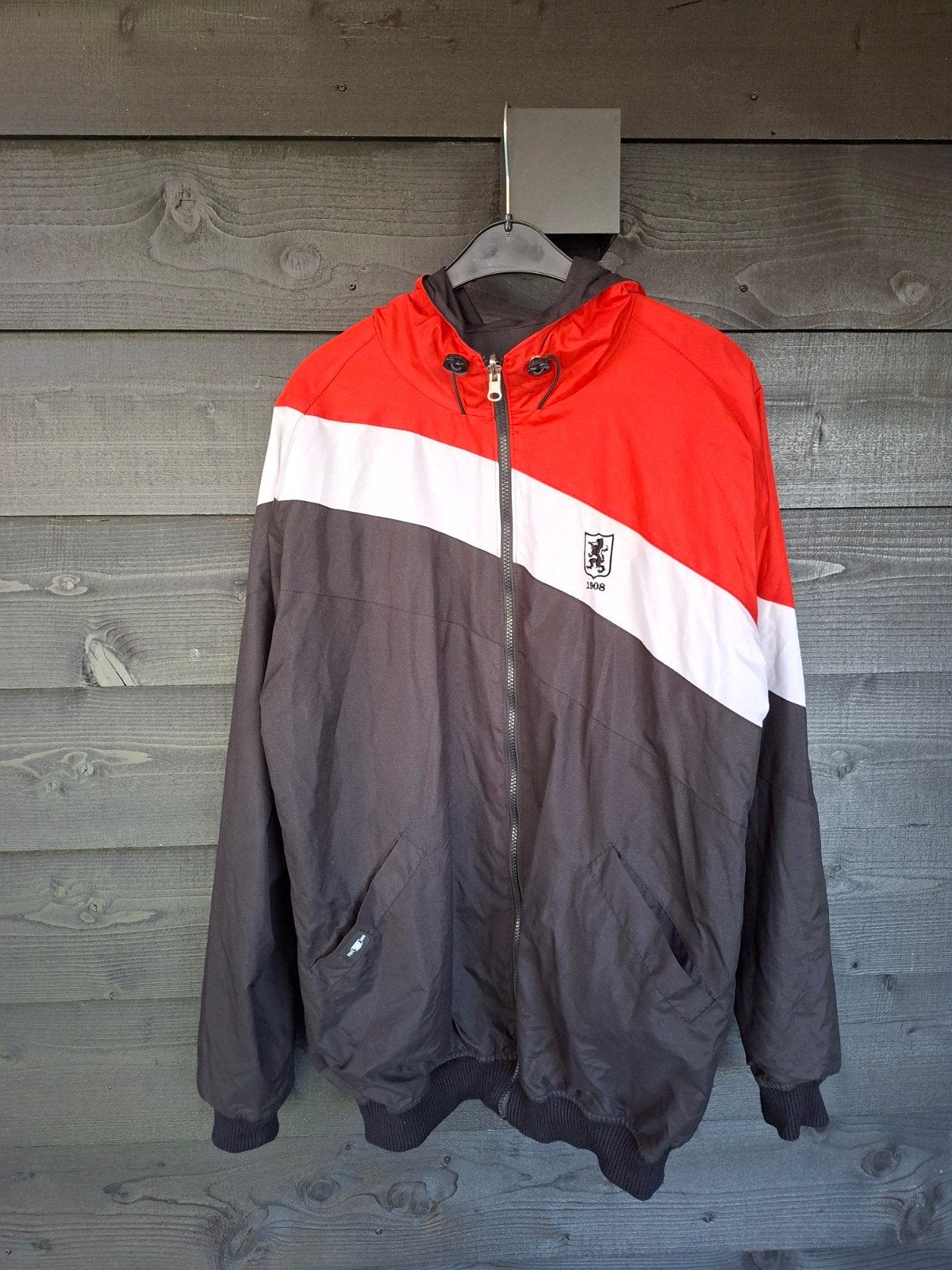 Feyenoord FRFC 1908 Windjack - Zwart/Rood/Wit, Onbekend, Zwart, Overige maten, Ophalen of Verzenden