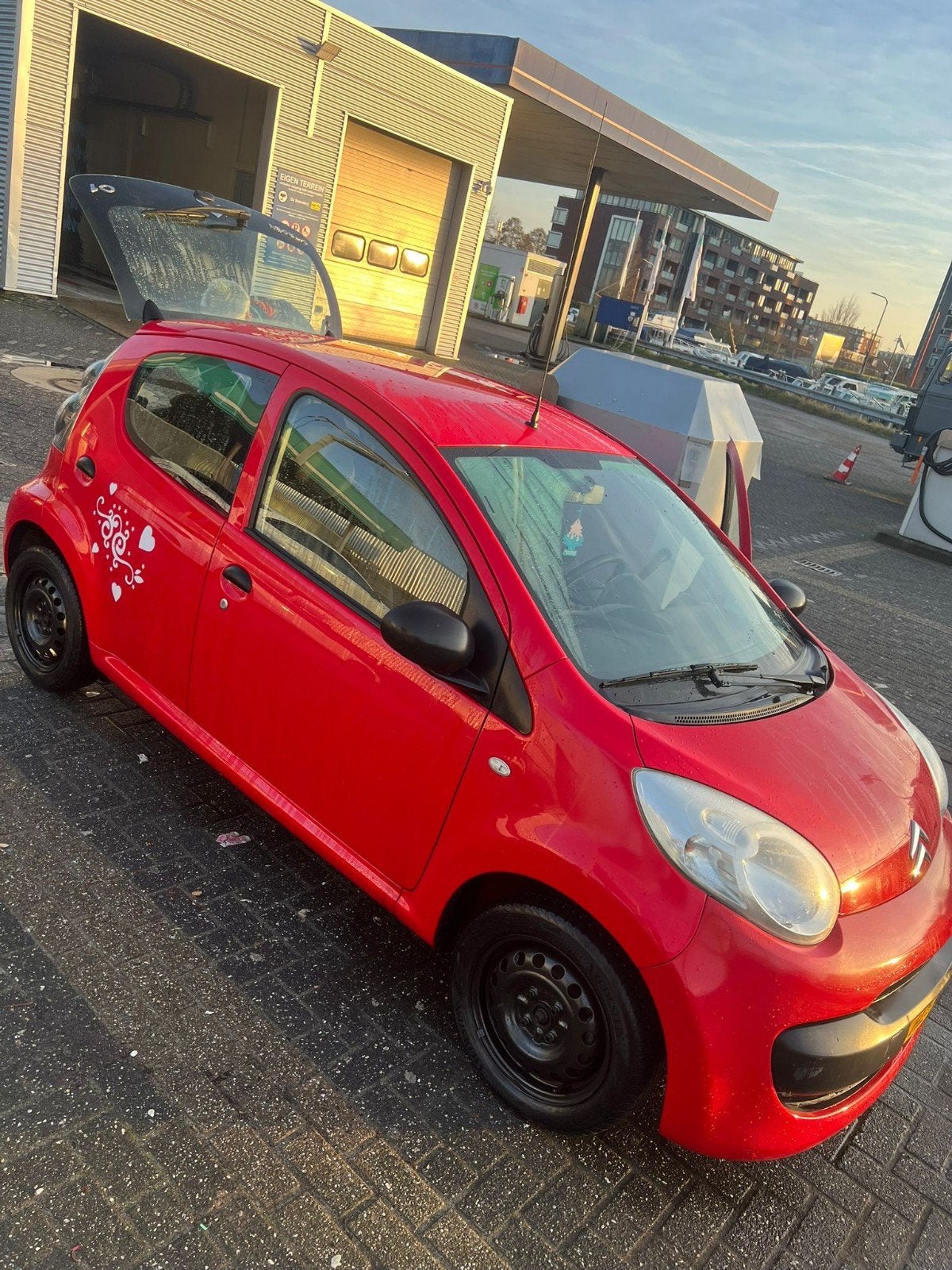 Citroën C1 1.0 5-DRS 2008 Rood, Voorwielaandrijving, Stof, 4 stoelen, C1