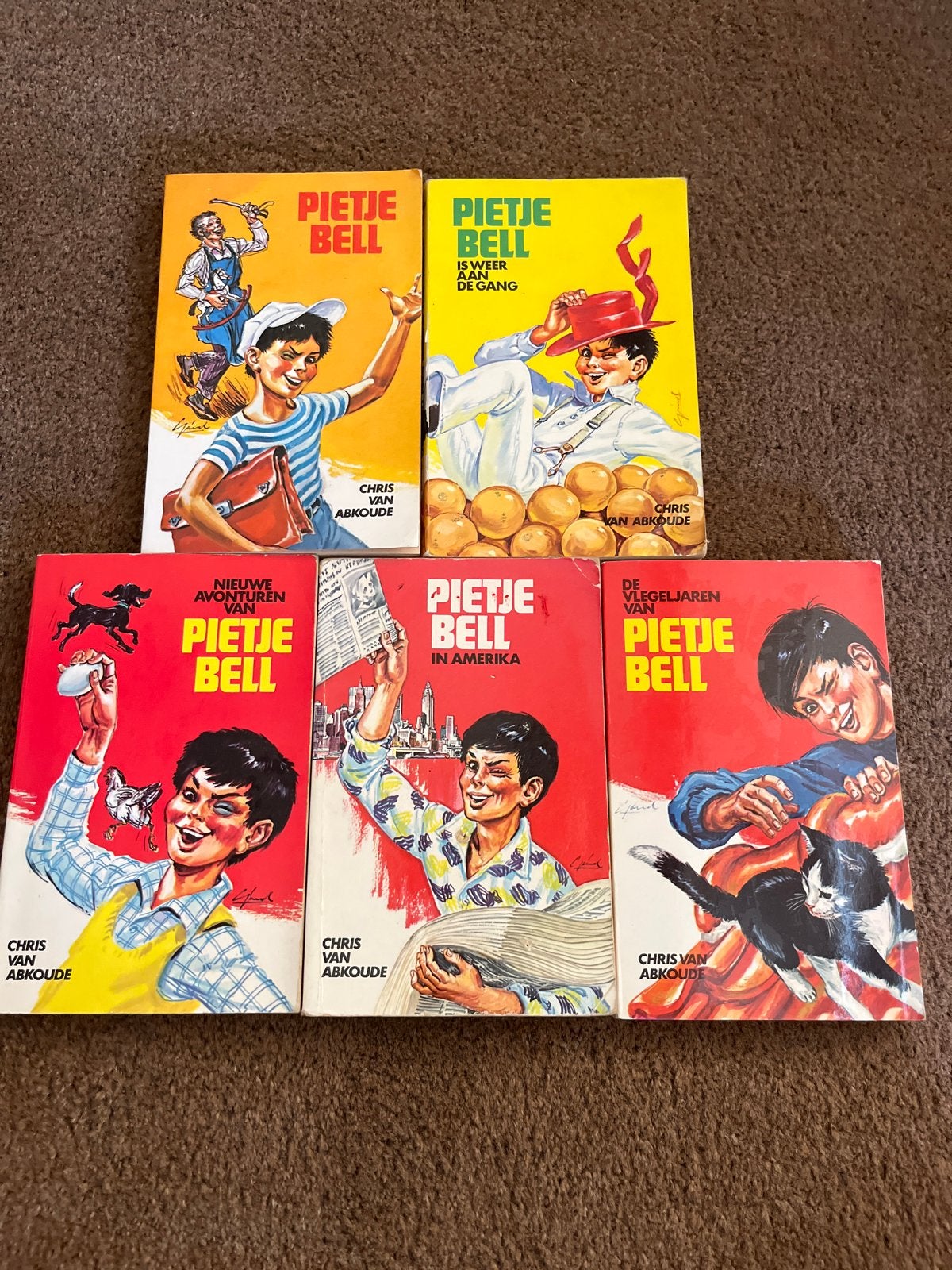 Pietje Bell Boeken - Complete Set van 5 Avonturen, Ophalen of Verzenden, Gelezen, Fictie algemeen