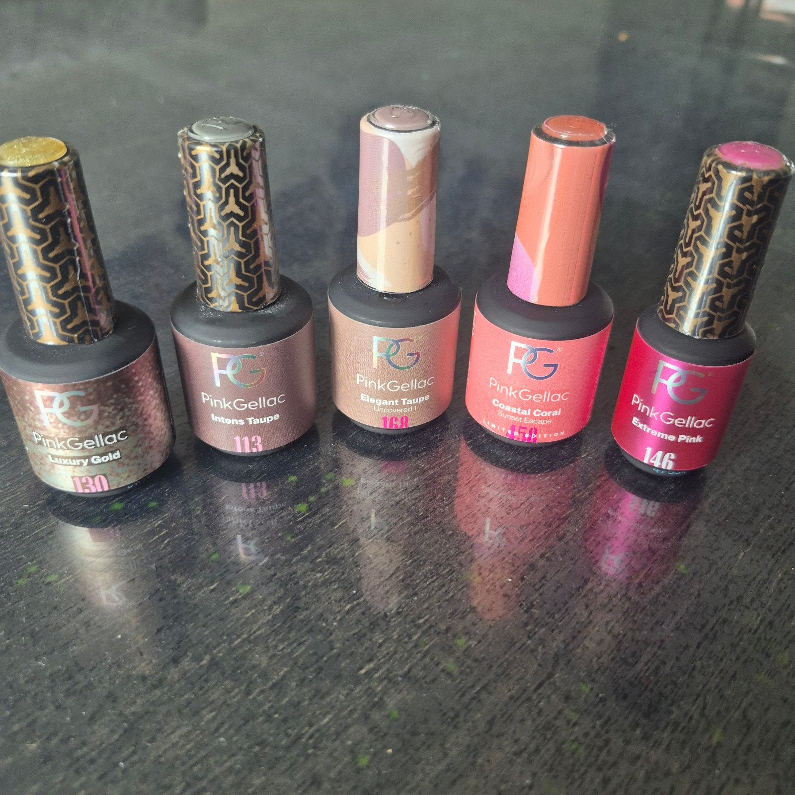 Pink Gellac 4x (3x 15 ml, 1x 8 ml). Nieuw!, Ophalen of Verzenden, Nieuw, Overige kleuren, Handen en Nagels