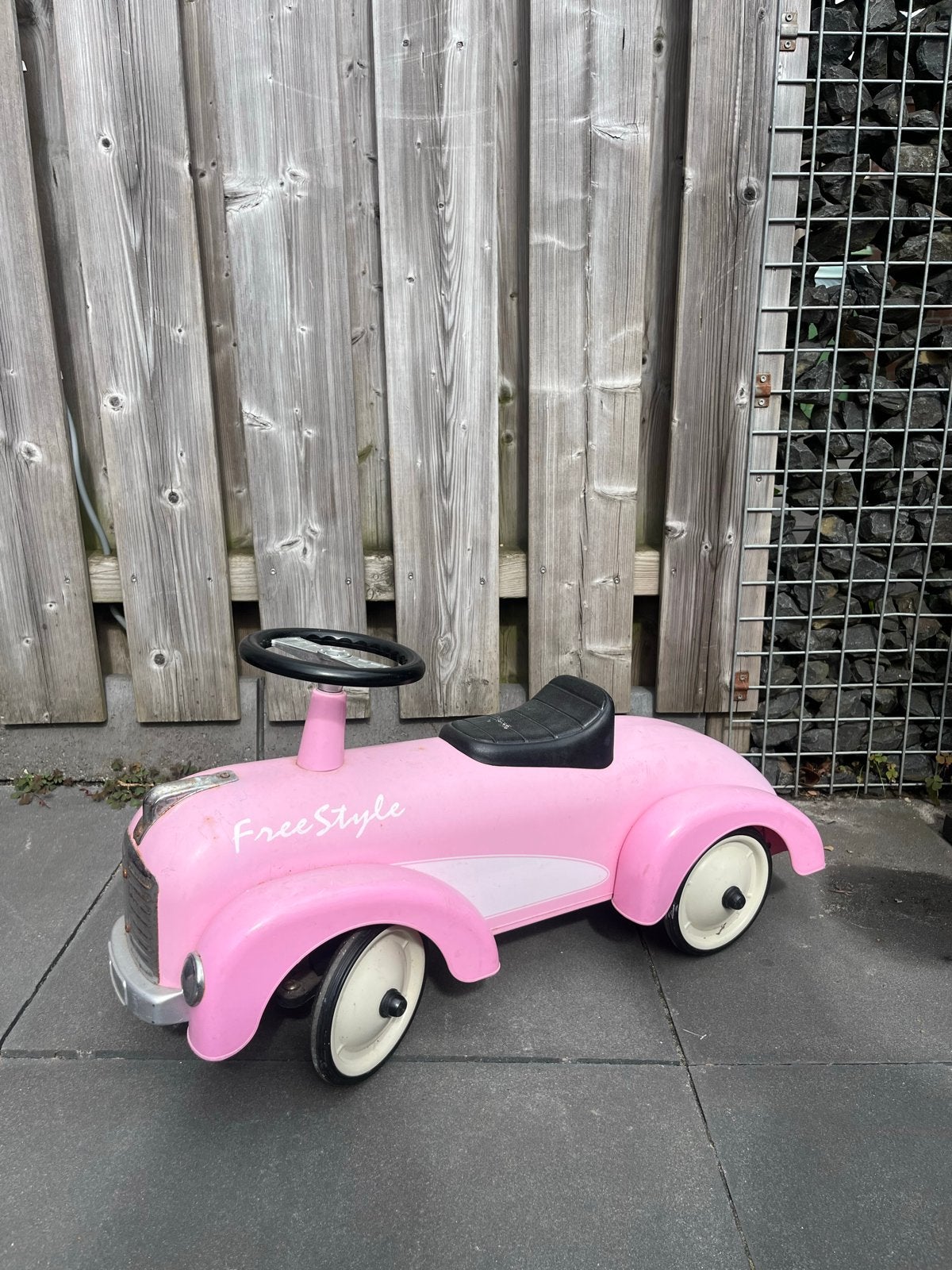 Vintage roze loopauto - Freestyle, Ophalen, Gebruikt, Loopvoertuig