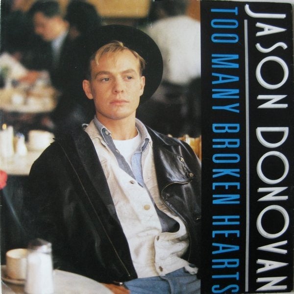 Jason Donovan – Too Many Broken Hearts  (Vinyl/Single 7 Inch, Ophalen of Verzenden, Zo goed als nieuw, Pop