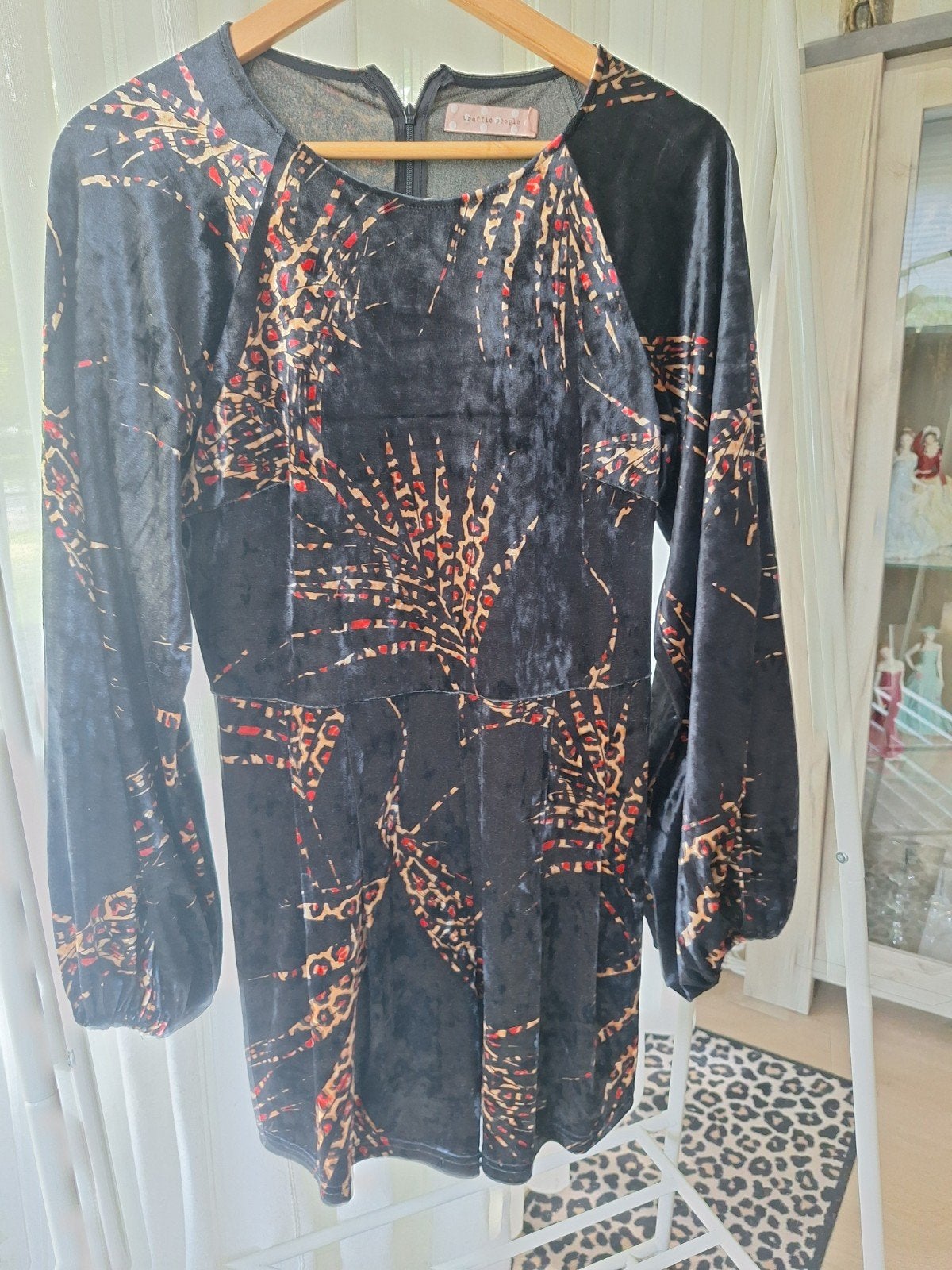 Traffic People fluwelen jumpsuit(short) met panterprint, Ophalen of Verzenden