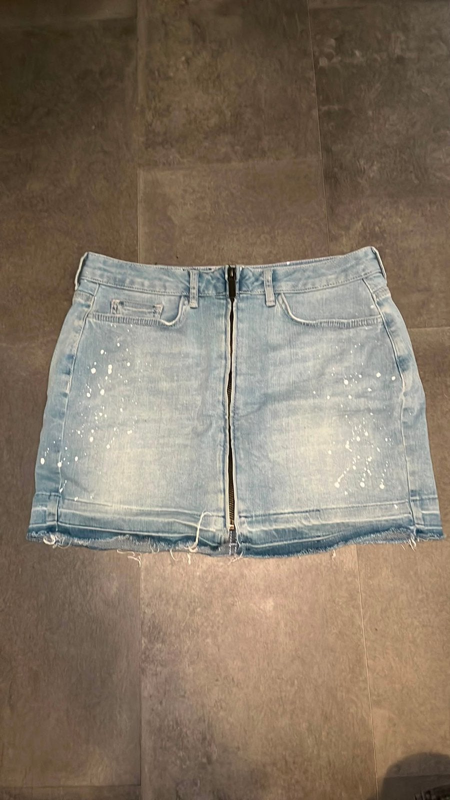 Anti Blue spijkerrok met rits maat M, Maat 38/40 (M), Blauw, Ophalen of Verzenden, Zo goed als nieuw