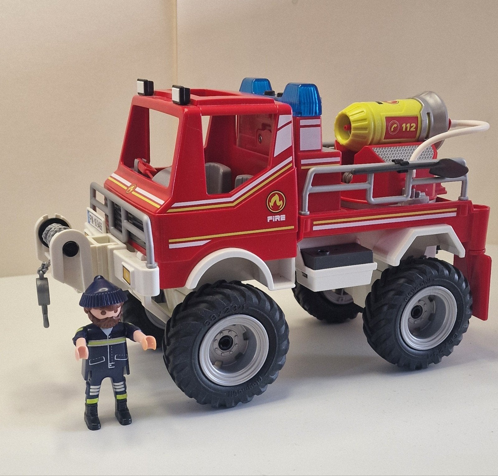 Playmobil Brandweer terreinwagen 9466, Gebruikt, Complete set, Voertuig, Ophalen of Verzenden