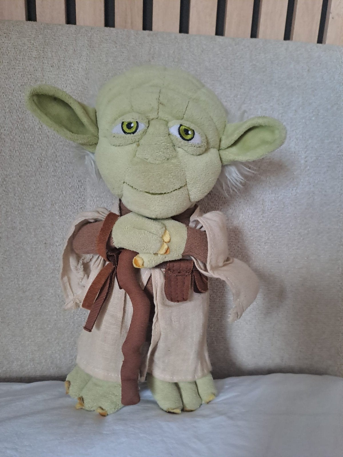 Star Wars Yoda Knuffel - Zo goed als nieuw, Groen, Overige merken, Overige typen, Ophalen of Verzenden