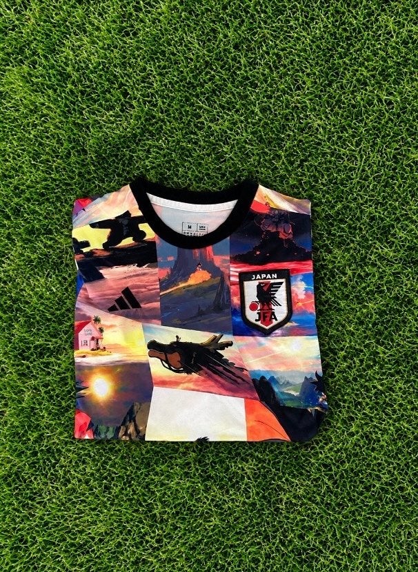 Adidas Japan JFA Dragon Ball Z Voetbalshirt - Maat M, Ophalen of Verzenden, Zo goed als nieuw, Maat 48/50 (M), Meerkleurig