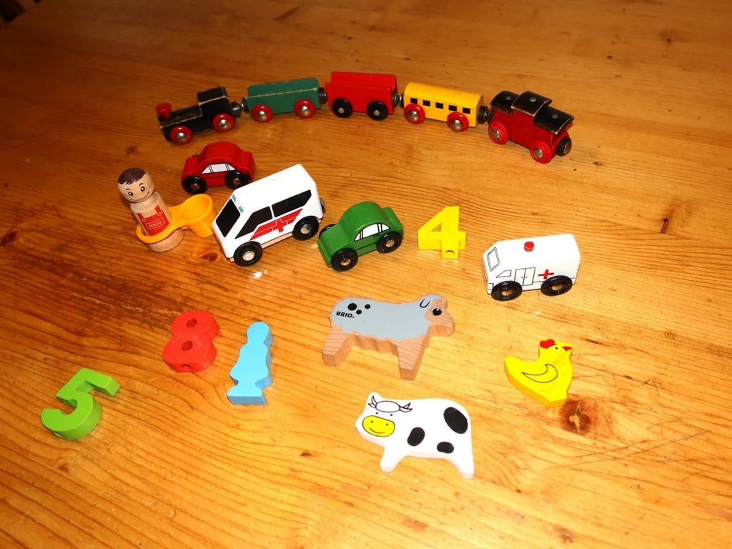 Vintage Houten Trein Brio etc., Ophalen of Verzenden, Gebruikt