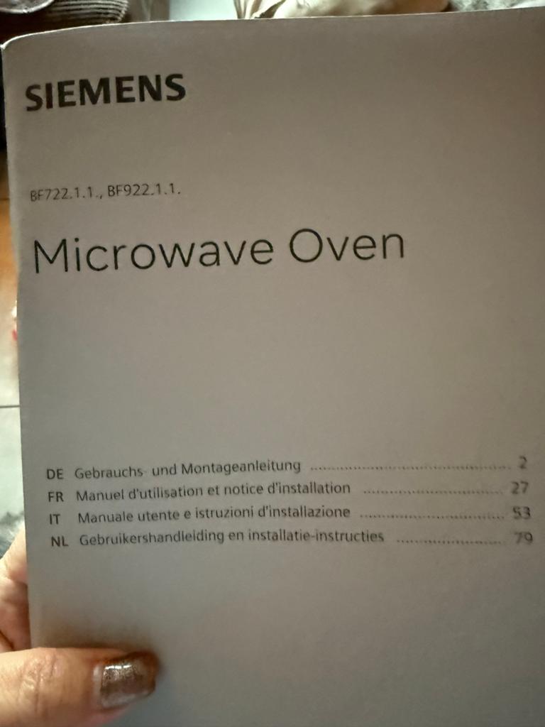 Siemens BF722.1.1. Inbouw Magnetron - Nieuw, Ophalen, Nieuw, Inbouw, Magnetron