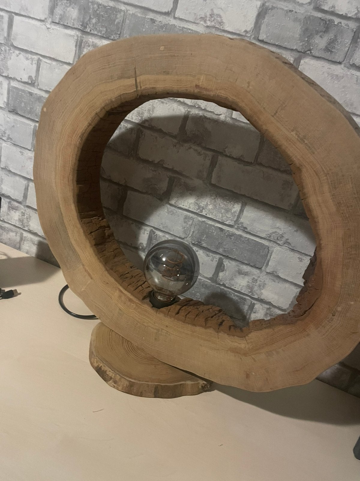 Staanlamp, Minder dan 50 cm, Rond, Ophalen of Verzenden, Zo goed als nieuw