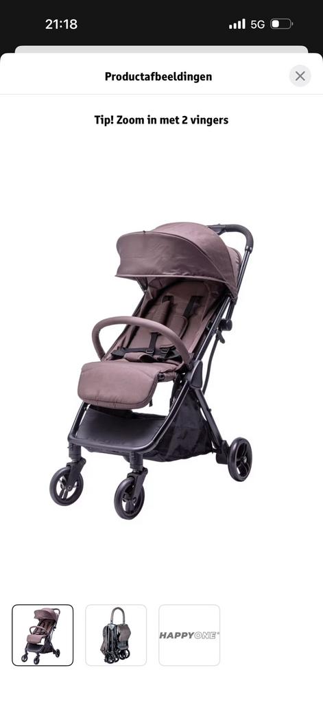 Happy One HO kinderwagen buggy NIEUW IN DOOS, Kinderen en Baby's, Buggy's, Ophalen, Zo goed als nieuw