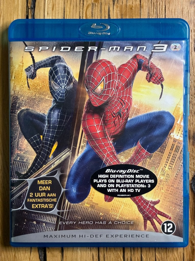 SPIDERMAN 3   BLU RAY   NIEUWSTAAT, Cd's en Dvd's, Blu-ray, Engels, Nederlands, Film, Vanaf 9 jaar