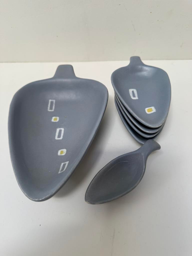 Vintage Pindaset / Snackset - Jaren '70 - Flora Gouda Stijl, Ophalen of Verzenden, Zo goed als nieuw