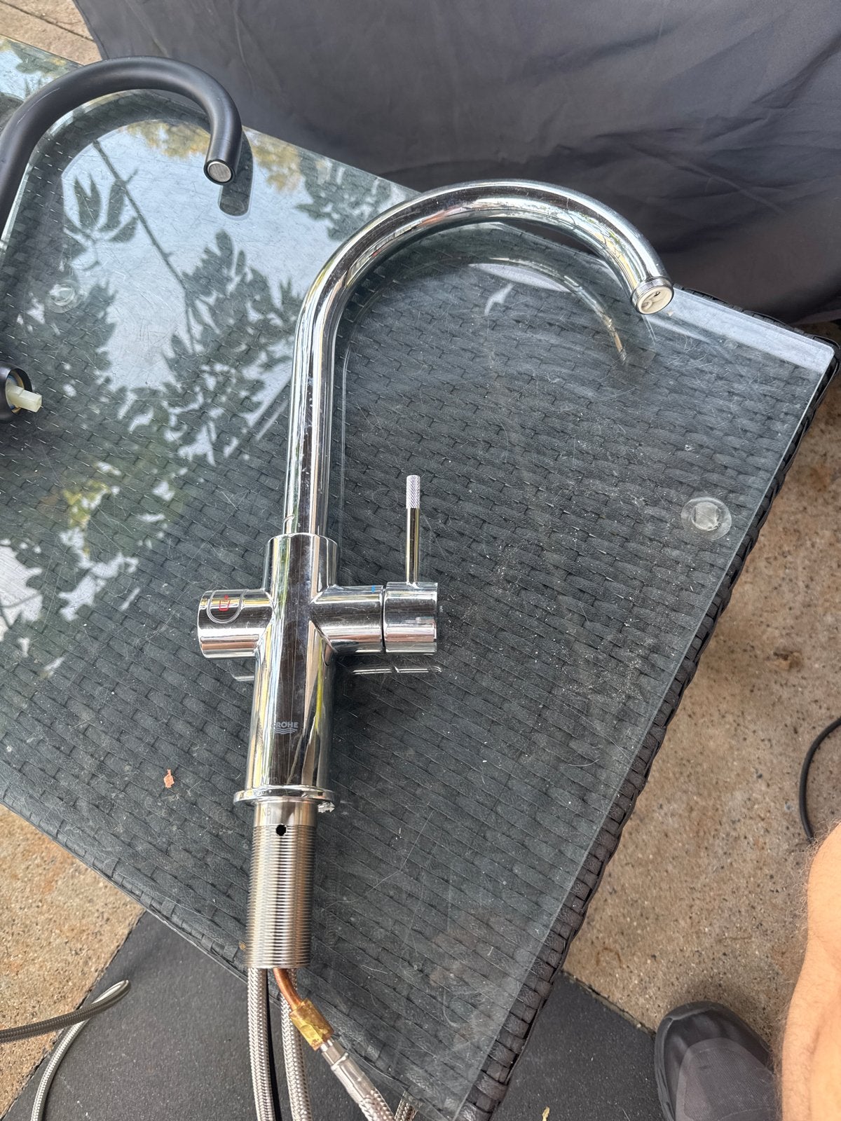 Grohe Red Duo 3-in-1 Keukenkraan (alleen kraan), Gebruikt, Grohe, Zilver, Ophalen of Verzenden