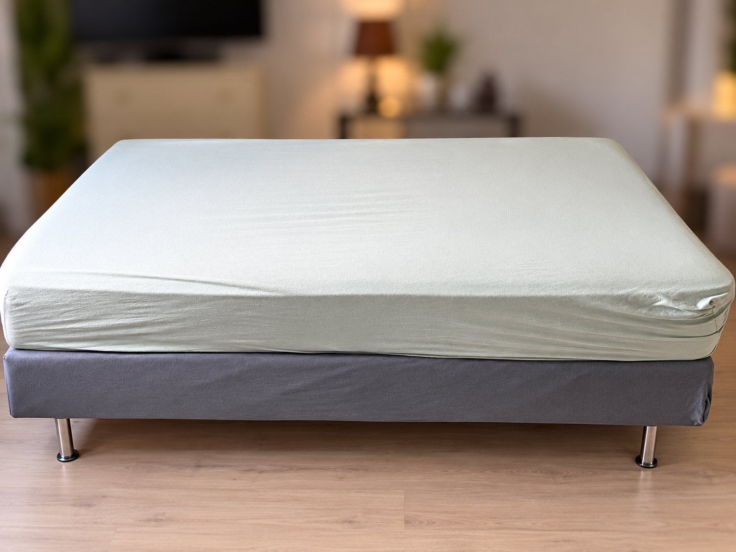 Stevige 1 persoons boxspring, Ophalen, Gebruikt, 90 cm, Eenpersoons