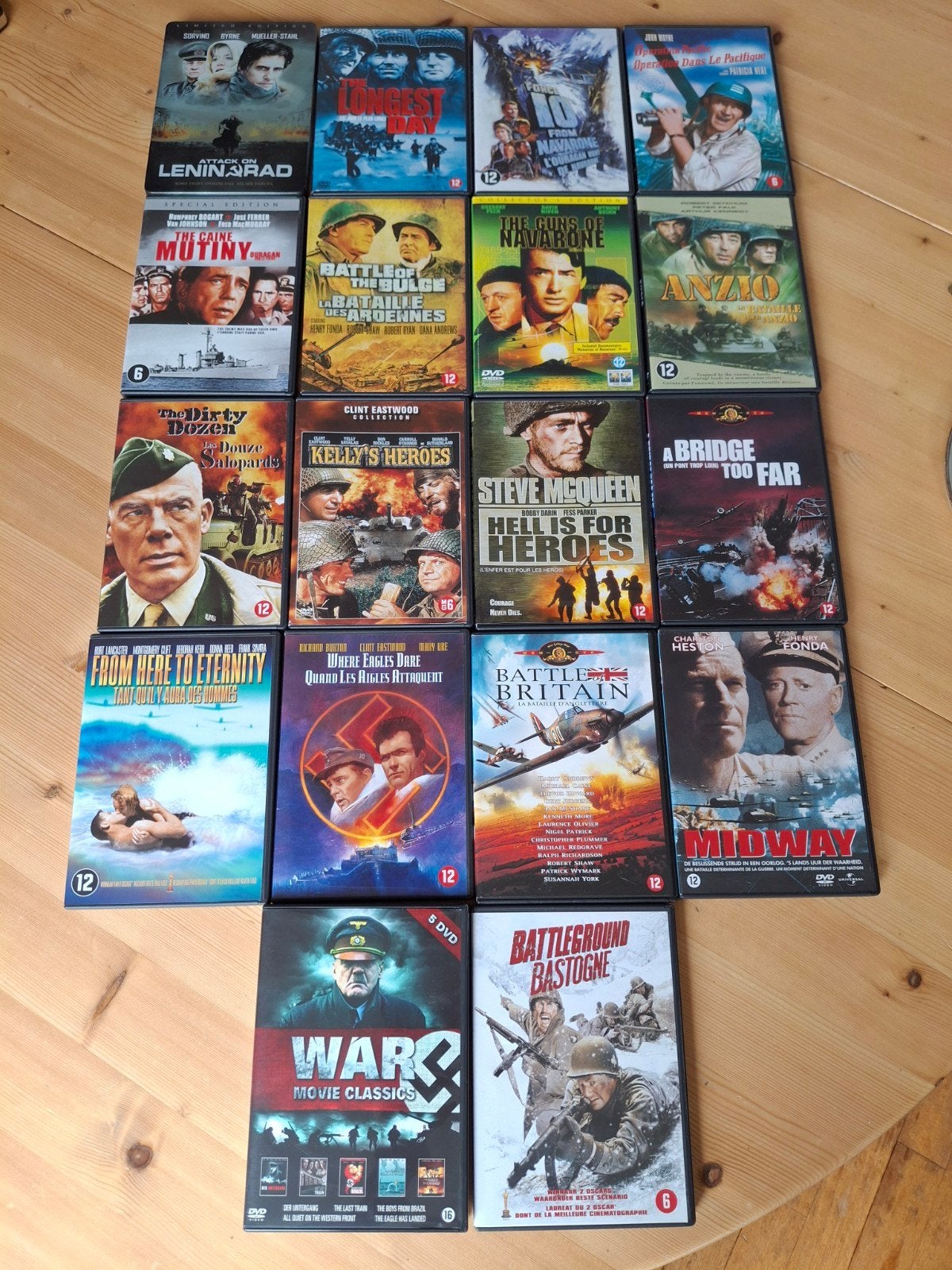 Grote collectie oorlogsfilms op DVD - 22 stuks, Vanaf 12 jaar, Ophalen of Verzenden, Zo goed als nieuw, Overige genres