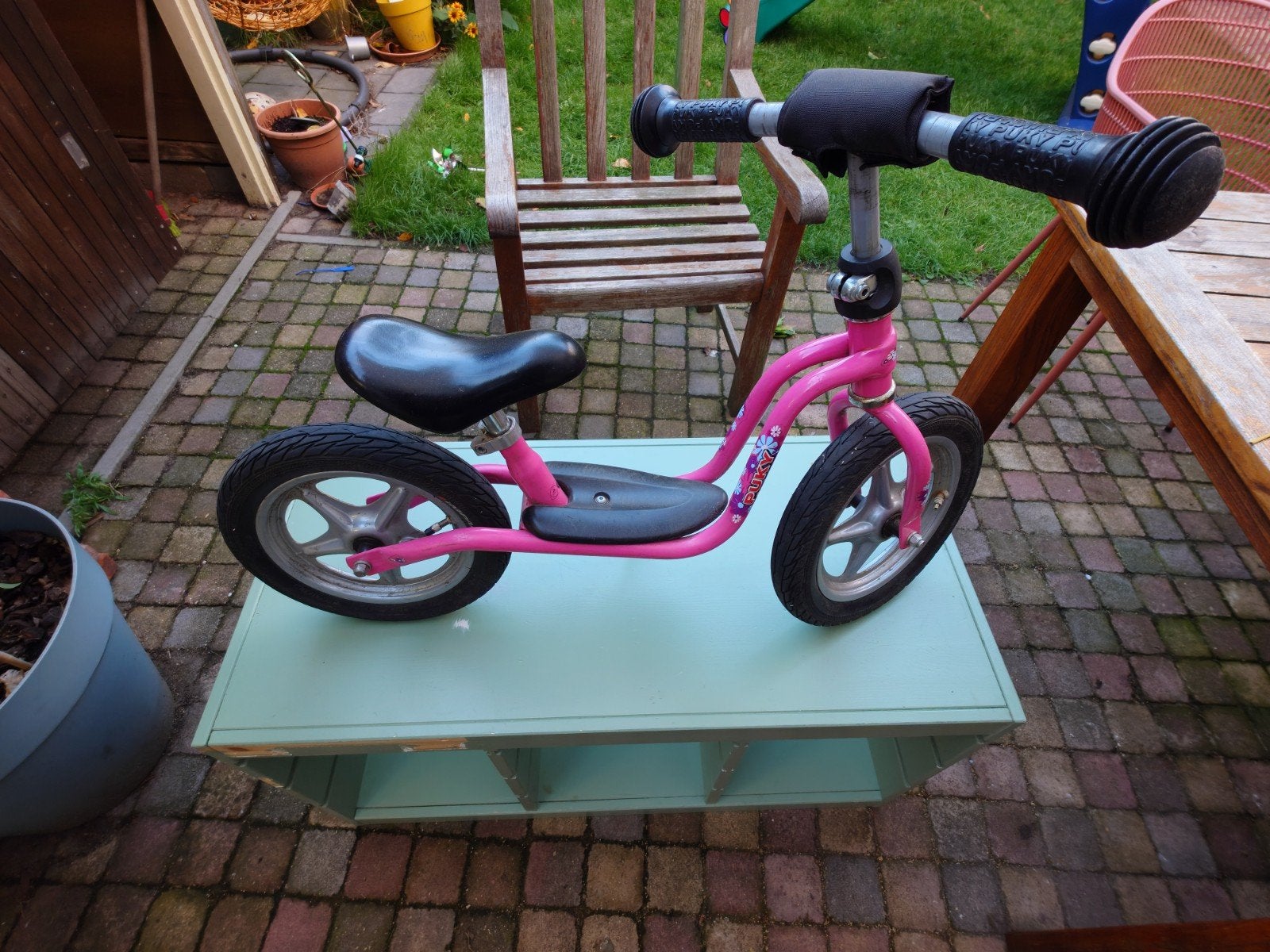 Roze Puky loopfiets 12 inch, Ophalen, Gebruikt, Minder dan 16 inch, Puky