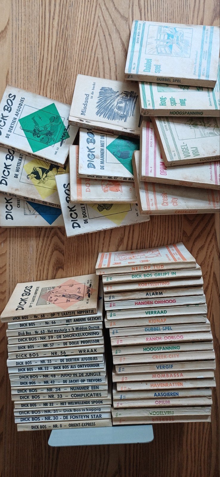 Ruim 40 Dick Bos stripjes door Maz / Mazure.  Div. Uitgaven, Meerdere stripboeken, Ophalen of Verzenden, Gelezen, Alfred Mazure