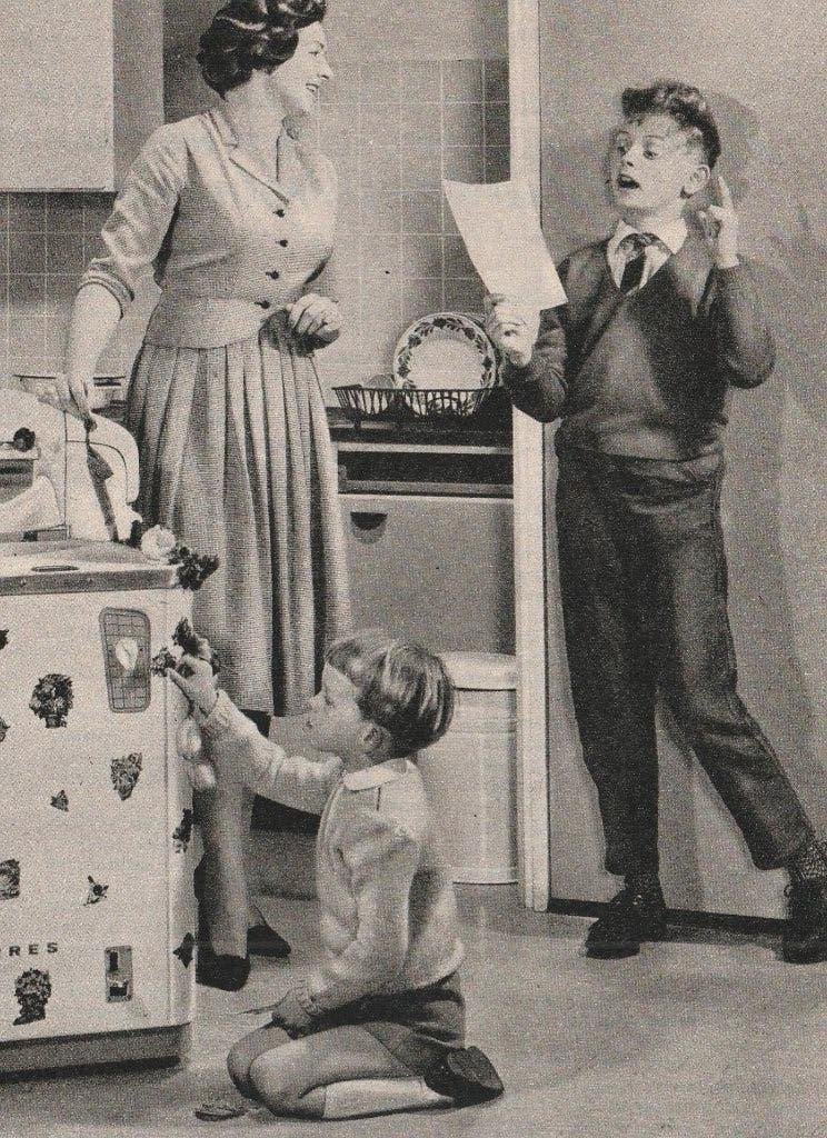 retro reclame 1960 Erres wasmachine jongetje Bob, Verzamelen, Retro, Overige typen, Verzenden