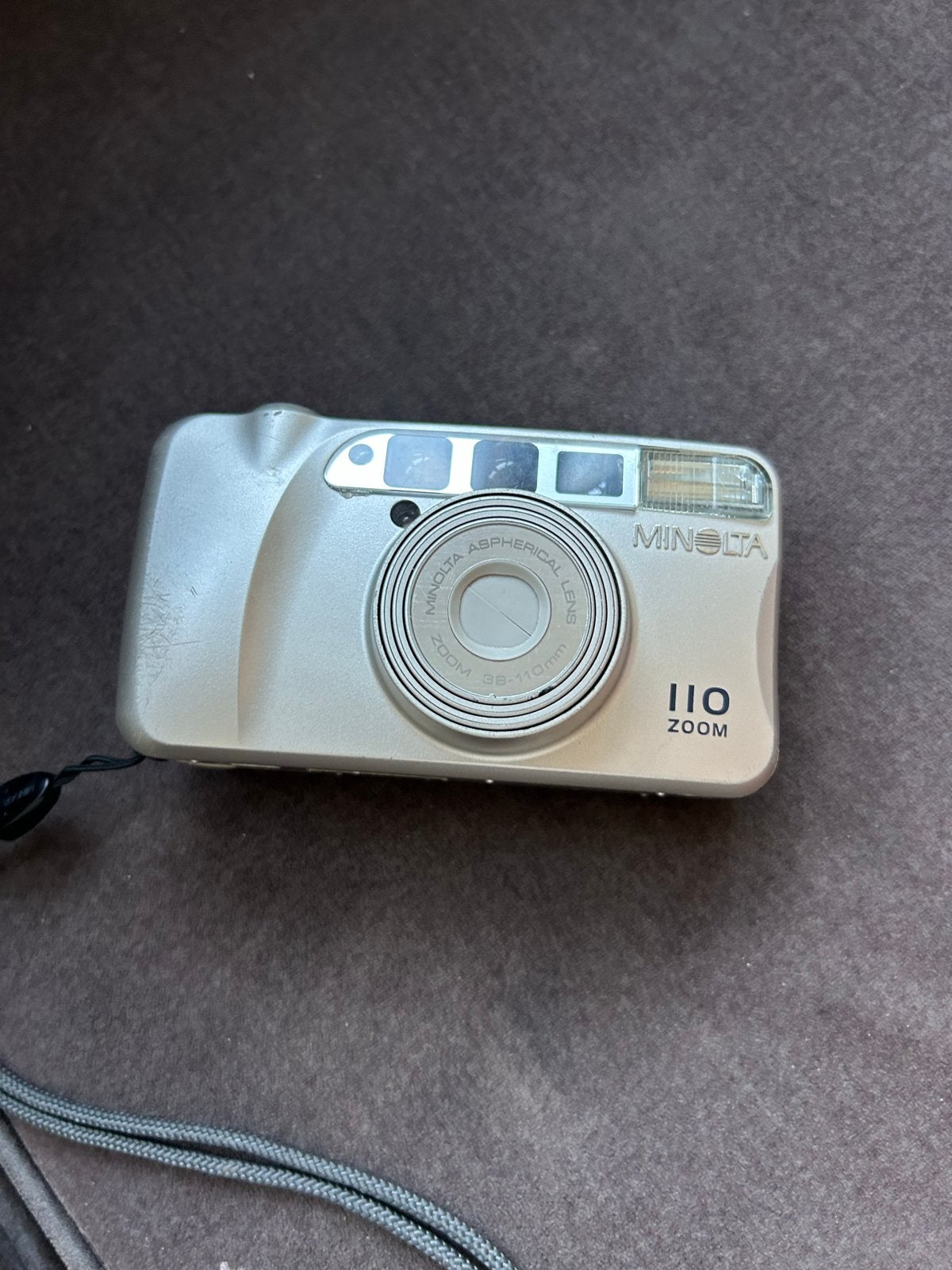 Minolta 110 Zoom Compact Camera - Vintage Analoog, Ophalen of Verzenden, Gebruikt, Compact, Minolta