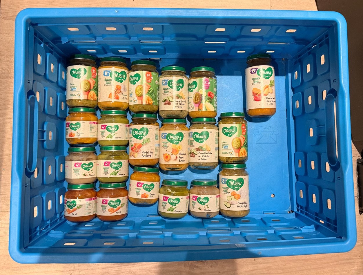 Grote partij Olvarit babyvoeding (potjes), Ophalen of Verzenden, Nieuw, Babyvoedingmaker, Overige merken